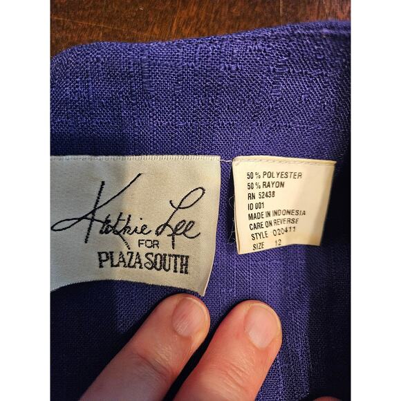 Kathy Lee for Plaza South Vintage Blue Womens Suit Size 12 - Picture 10 of 16